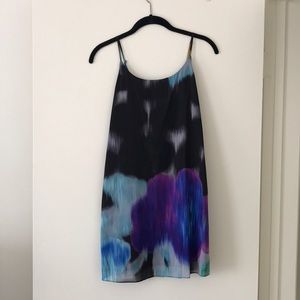 Alice + Olivia patterned silk slip dress